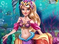 Gêm Ellie Mermaid vs Princess ar-lein