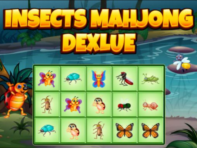 Gêm Pryfed Mahjong Deluxe  ar-lein