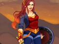 Gêm Amazon Warrior Wonder Woman Gwisgo i Fyny  ar-lein