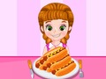 Gêm Cystadleuaeth Bwyta Tywysoges Hotdog  ar-lein