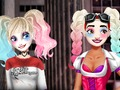 Gêm Stiwdio Gwallt a Gwneud Harley Quinn  ar-lein