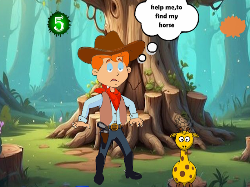 Gêm Darganfyddwch Hunter Missed Horse ar-lein