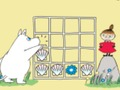 Gêm Moomins: Pedwar mewn Rhes  ar-lein