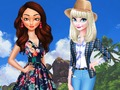 Gêm Tir yn erbyn Môr: Moana vs Elsa  ar-lein