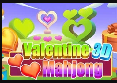 Gêm Valentine 3d mahjong ar-lein