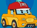 Gêm Llyfr Lliwio Poli Robocar  ar-lein