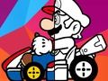 Gêm Llyfr Lliwio Gyrru Mario  ar-lein