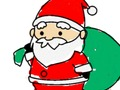 Gêm Yn ôl i'r ysgol: Lliwio Santa Claus  ar-lein