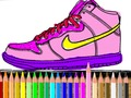 Gêm Yn ôl i'r Ysgol: Lliwio Esgidiau  ar-lein