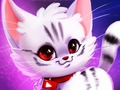 Gêm Lliwio Kitty Ciwt  ar-lein