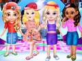 Gêm Cystadleuaeth Ffasiwn Little Princesses  ar-lein