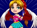 Gêm Gêm Gwisgo Ymladdwr Chibi  ar-lein