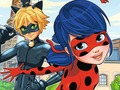 Gêm Gwahaniaethau LadyBug  ar-lein