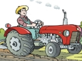 Gêm Pos Tractor Cartwn  ar-lein