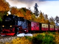 Gêm Jig-so Old Trains  ar-lein
