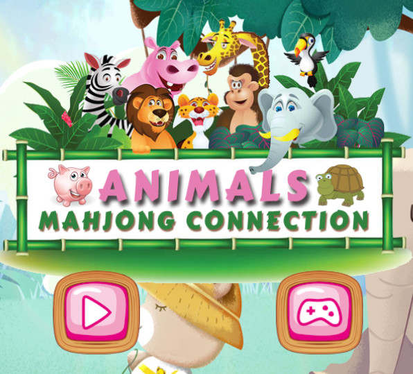 Gêm Cysylltiad Anifeiliaid Mahjong  ar-lein