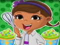 Gêm Gwneuthurwr Cacennau Cwpan Dottie Doc Mcstuffins  ar-lein