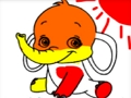 Gêm Llyfr Lliwio Eliffantod  ar-lein
