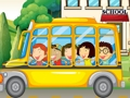 Gêm Gwahaniaethau Bws Ysgol  ar-lein