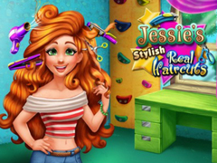 Gêm Toriadau Gwallt Go Iawn Steilus Jessie  ar-lein