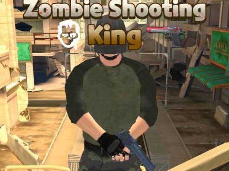 Gêm Brenin saethu zombie ar-lein