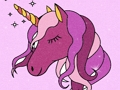 Gêm Glitter Llyfr Lliwio Unicorn  ar-lein
