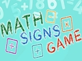 Gêm Gêm Arwyddion Math  ar-lein