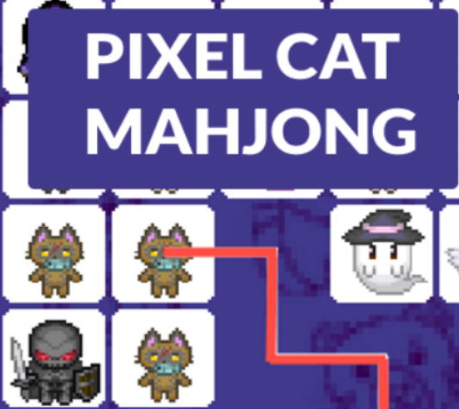 Gêm Cat picsel mahjong  ar-lein