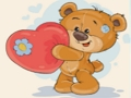 Gêm Casgliad Pos Jig-so Tedi Bêr  ar-lein