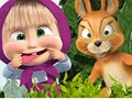 Gêm Masha a Chasgliad Pos Jig-so Bear  ar-lein