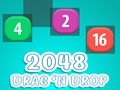 Gêm 2048 llusgo 'a gollwng  ar-lein