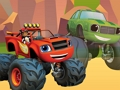 Gêm Jig-so Blaze and Monster Machines  ar-lein