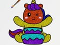 Gêm Llyfr Lliwio Unicornau Glitter  ar-lein