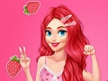 Gêm Her Hwyl Argraffu Ffrwythau Princesses  ar-lein