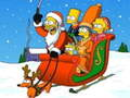Gêm Pos Jig-so Nadolig Simpsons  ar-lein