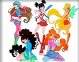 Gêm Lliwio clwb winx  ar-lein