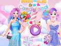 Gêm Barbie ac Elsa yn Candyland  ar-lein