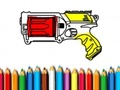 Gêm Yn ôl i'r Ysgol: Llyfr Lliwio Nerf  ar-lein