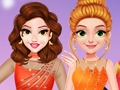 Gêm Gwisgo Sglefrio Iâ Princesses  ar-lein