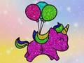 Gêm Llyfr Lliwio Unicoriaid Glittered  ar-lein
