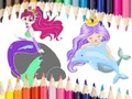 Gêm Llyfr Lliwio Mermaid  ar-lein