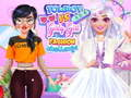 Gêm Her Ffasiwn Tomboy vs Girly Girl  ar-lein