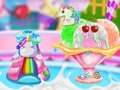Gêm Gwneuthurwr Corn Hufen Iâ Unicorn  ar-lein