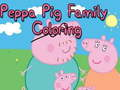 Gêm Llyfr Lliwio Teulu Peppa Mochyn  ar-lein