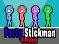 Gêm Parti Stickman 4 Chwaraewr  ar-lein