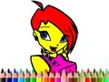 Gêm Llyfr Lliwio Winks Yn ôl i'r Ysgol  ar-lein