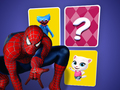 Gêm Gêm Cerdyn Cof Spiderman  ar-lein