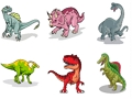 Gêm Cardiau Dino  ar-lein