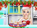 Gêm Gwneuthurwr Cupcakes Nadolig Chwaer y Dywysoges  ar-lein