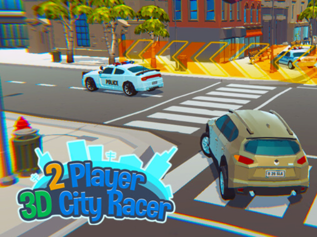 Gêm 2 Chwaraewr 3D City Racer  ar-lein